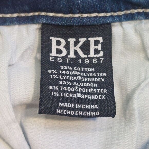 BKE Tyler Stretch Jean in Weber Men's Size 35x33 Blue Denim Cell Phone Pocket - Picture 10 of 15